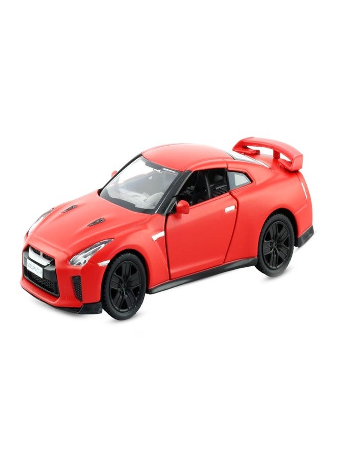 Rmz City 5 Inch Die Cast Nissan GT-R (R35) 2017 Toy Car 1:38 Scale Model | Licensed Collectible Vehicle with Opening Doors & Pullback Action | International Series for Kids & Car Lovers | Matte Red - Image 1